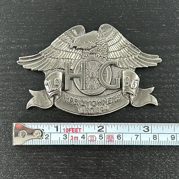 Harley-Davidson Vintage 1996 HOG Metal Plaque - Picture 2 of 3